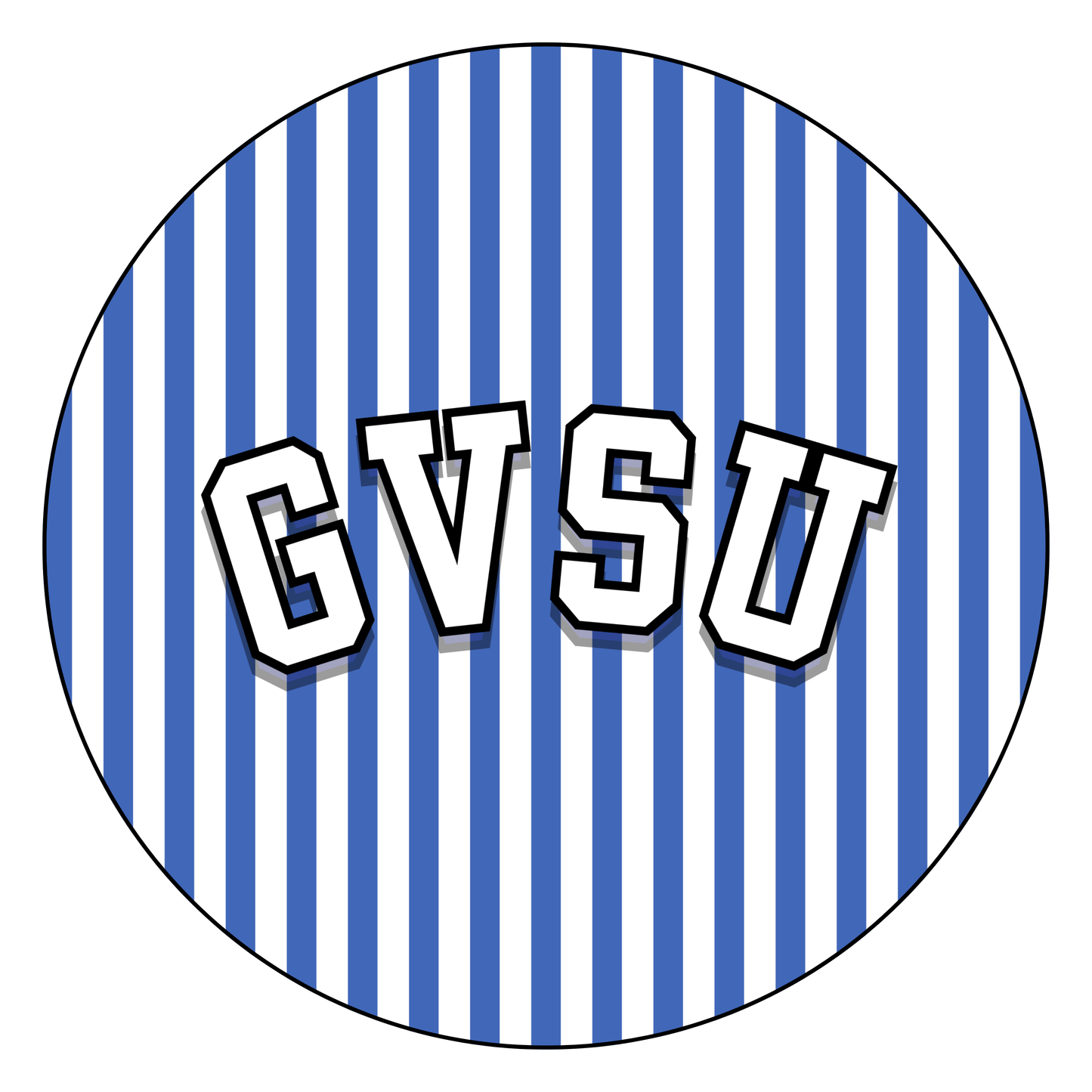 Retro Curved "GVSU"