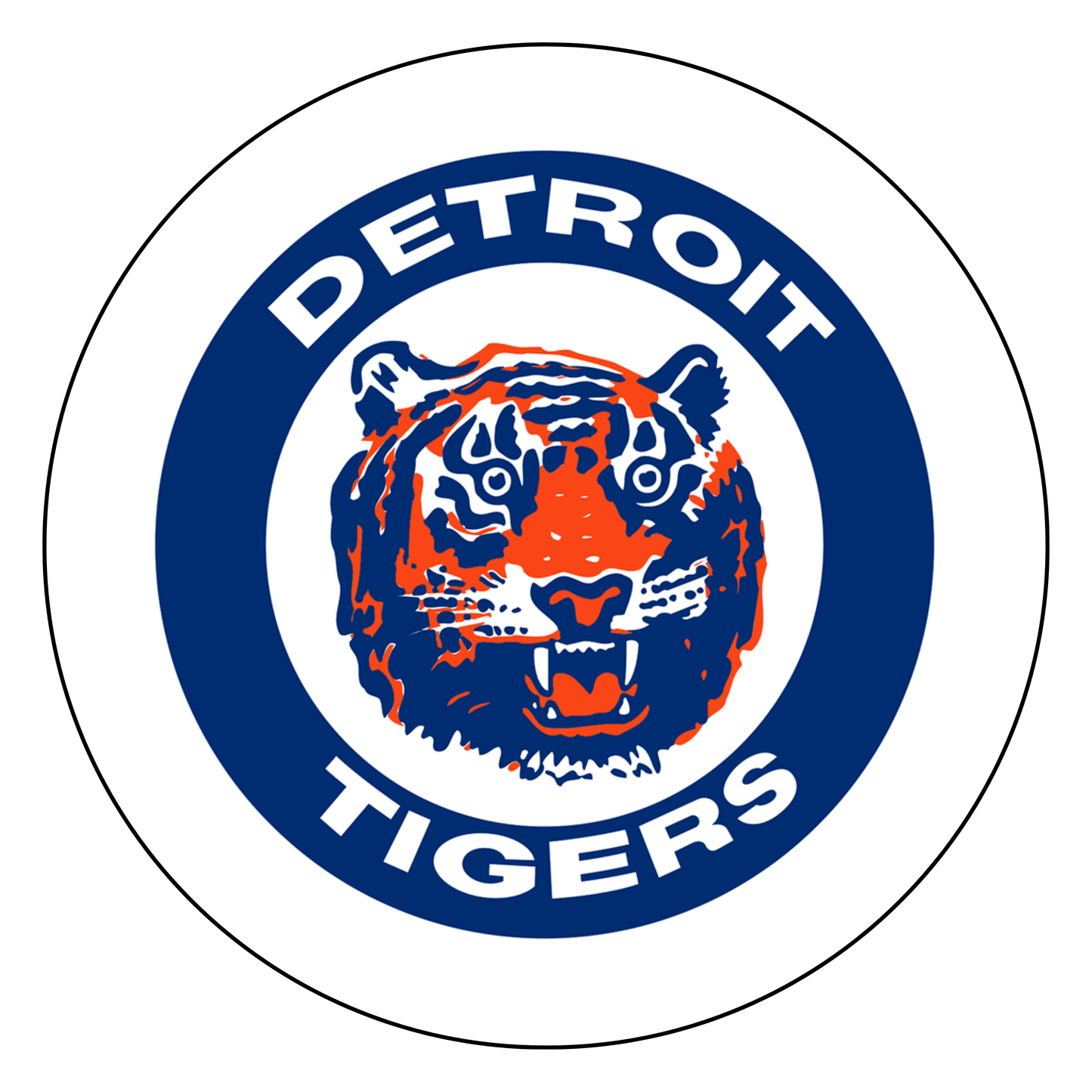 Round "Detroit Tigers"