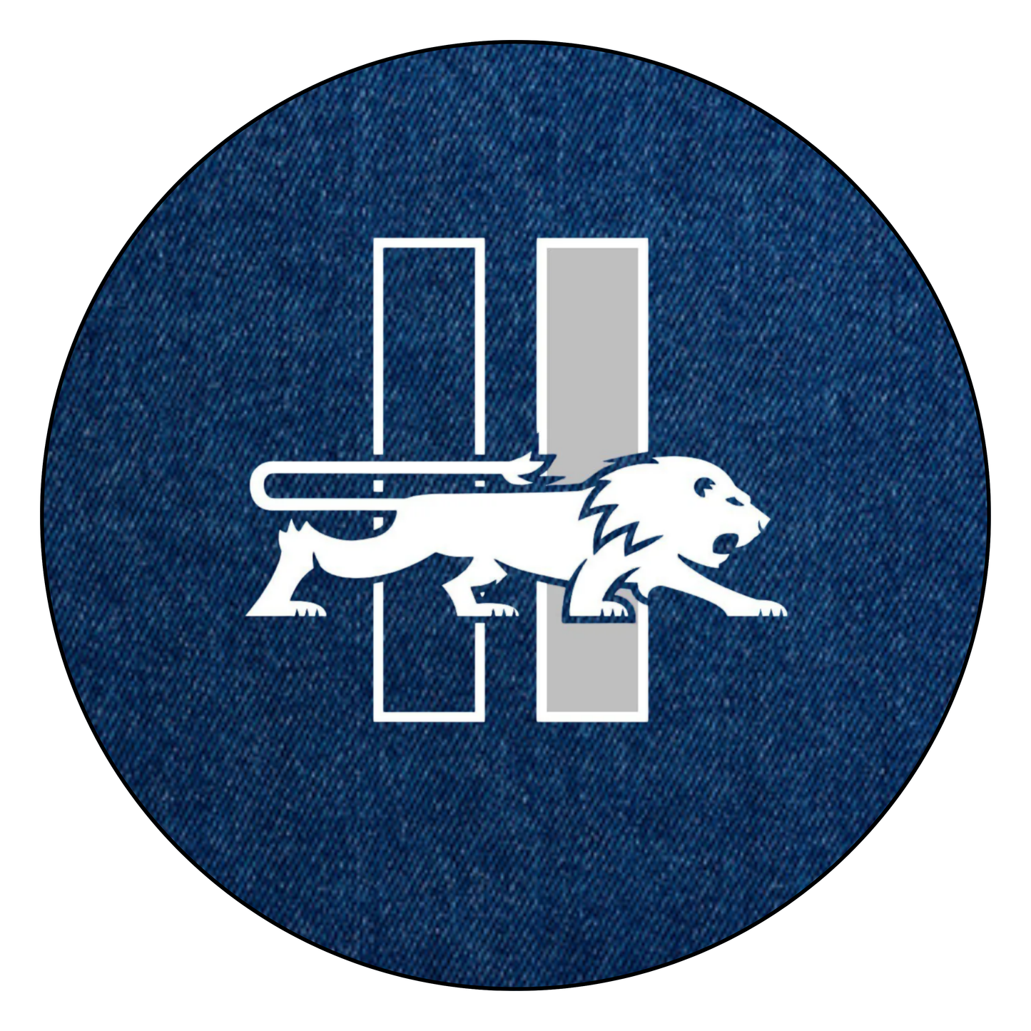Denim Retro Lions Logo