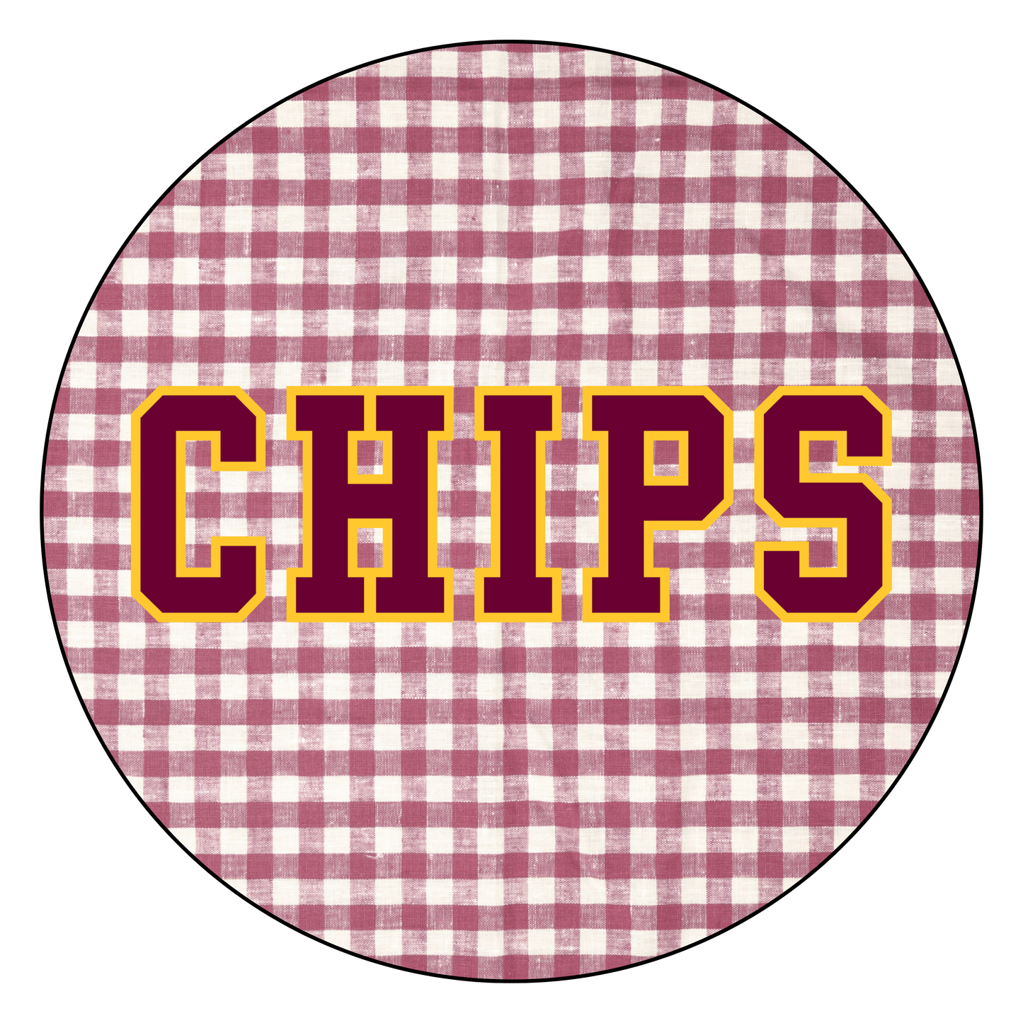 Retro Gingham "CHIPS"
