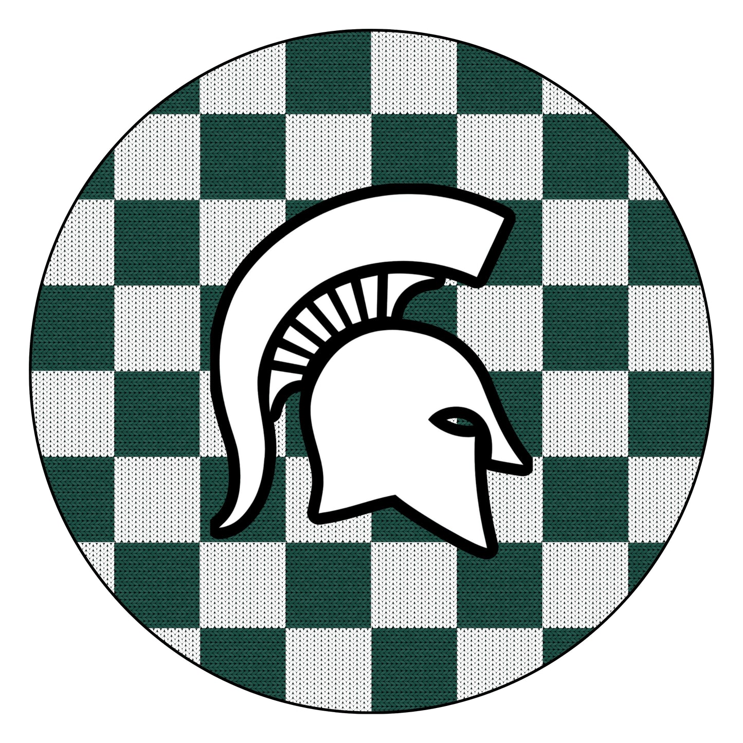 Checkered "Sparty"