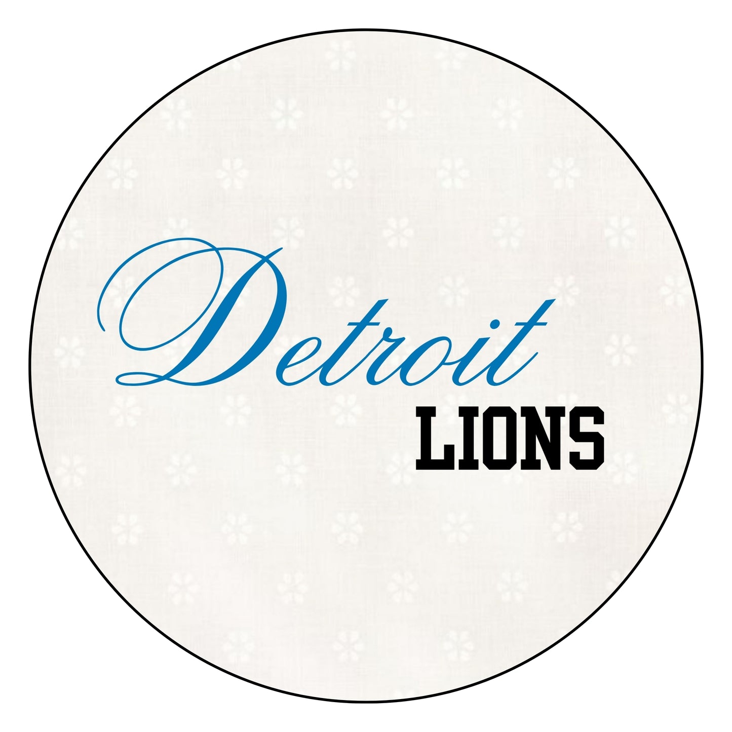 Retro Cursive "Detroit Lions"