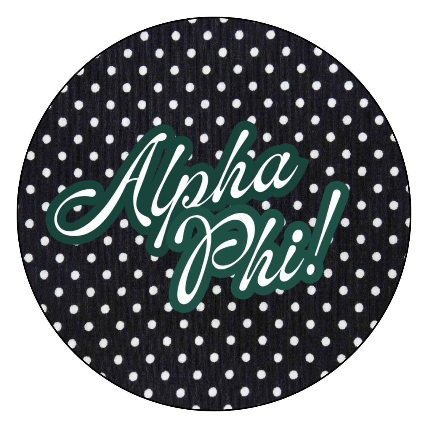 Black Polka Dot "Sorority"