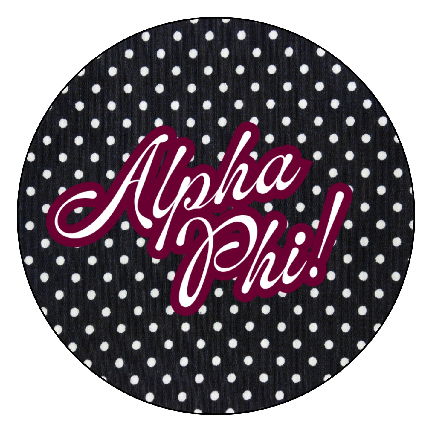 Black Polka Dot "Sorority"