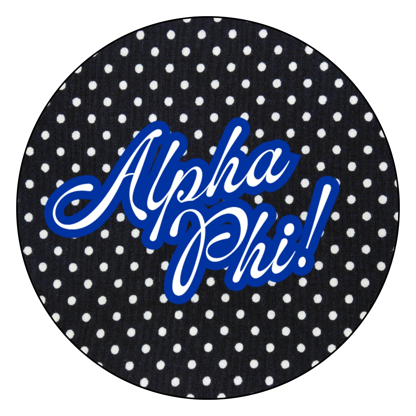 Black Polka Dot "Sorority"