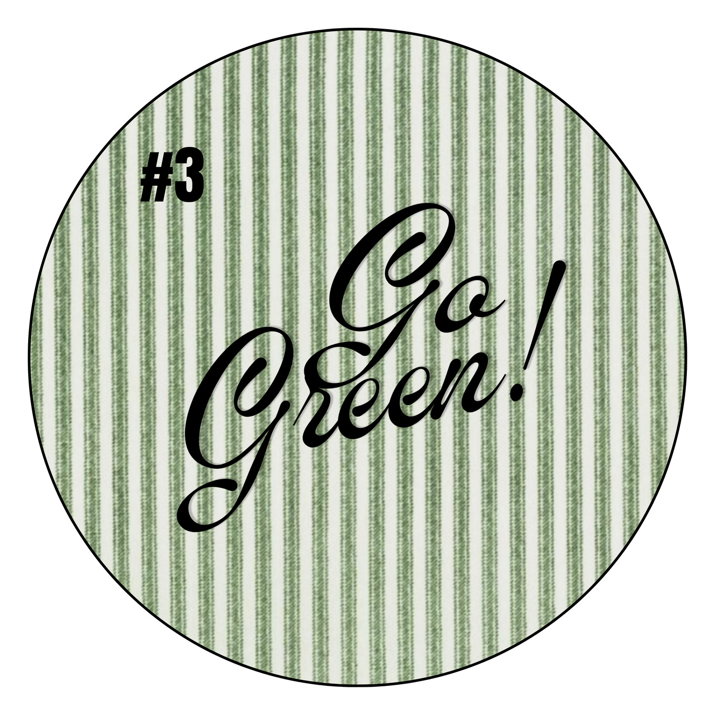 Retro "Go Green!"
