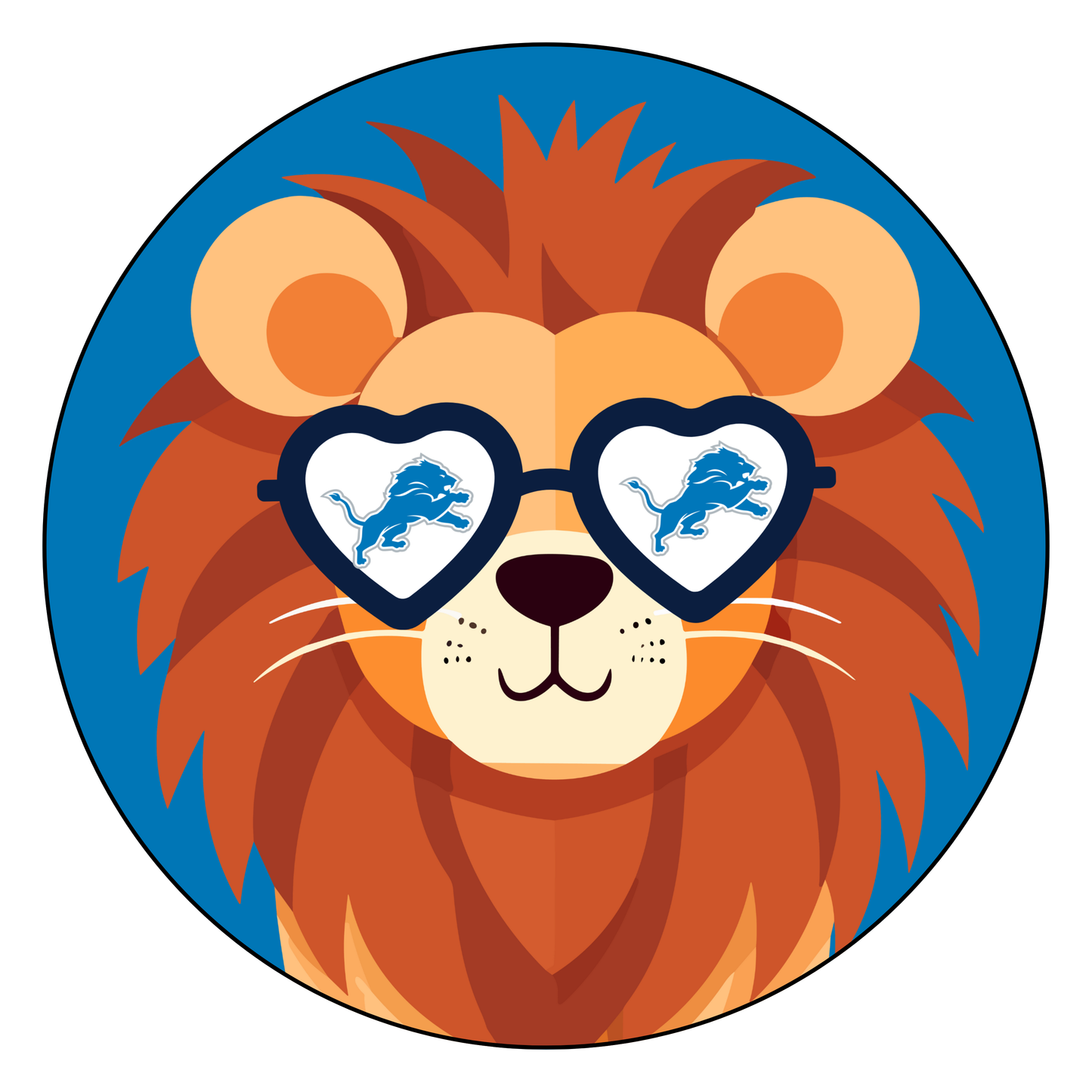Lion with Glasses