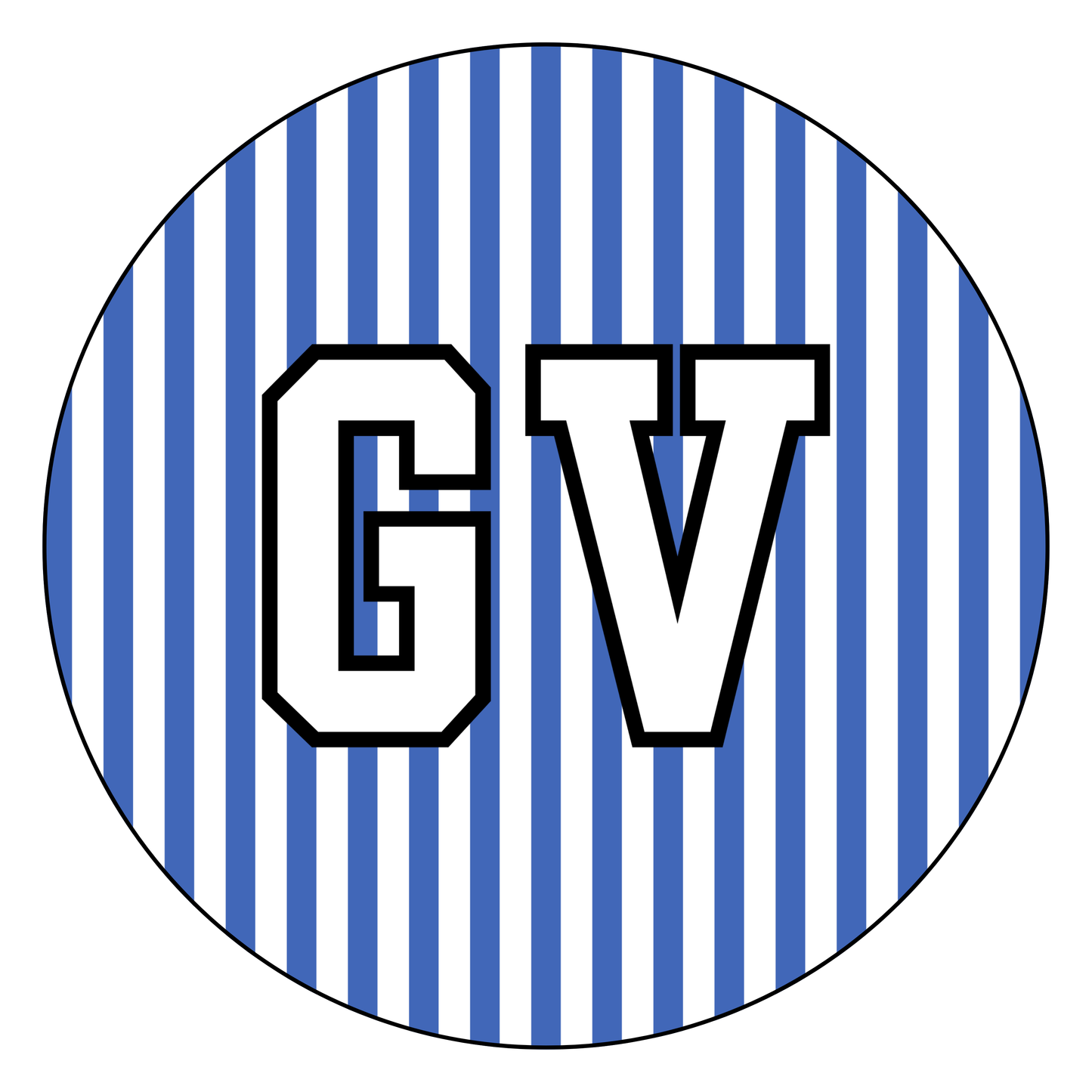Retro Striped "GV"