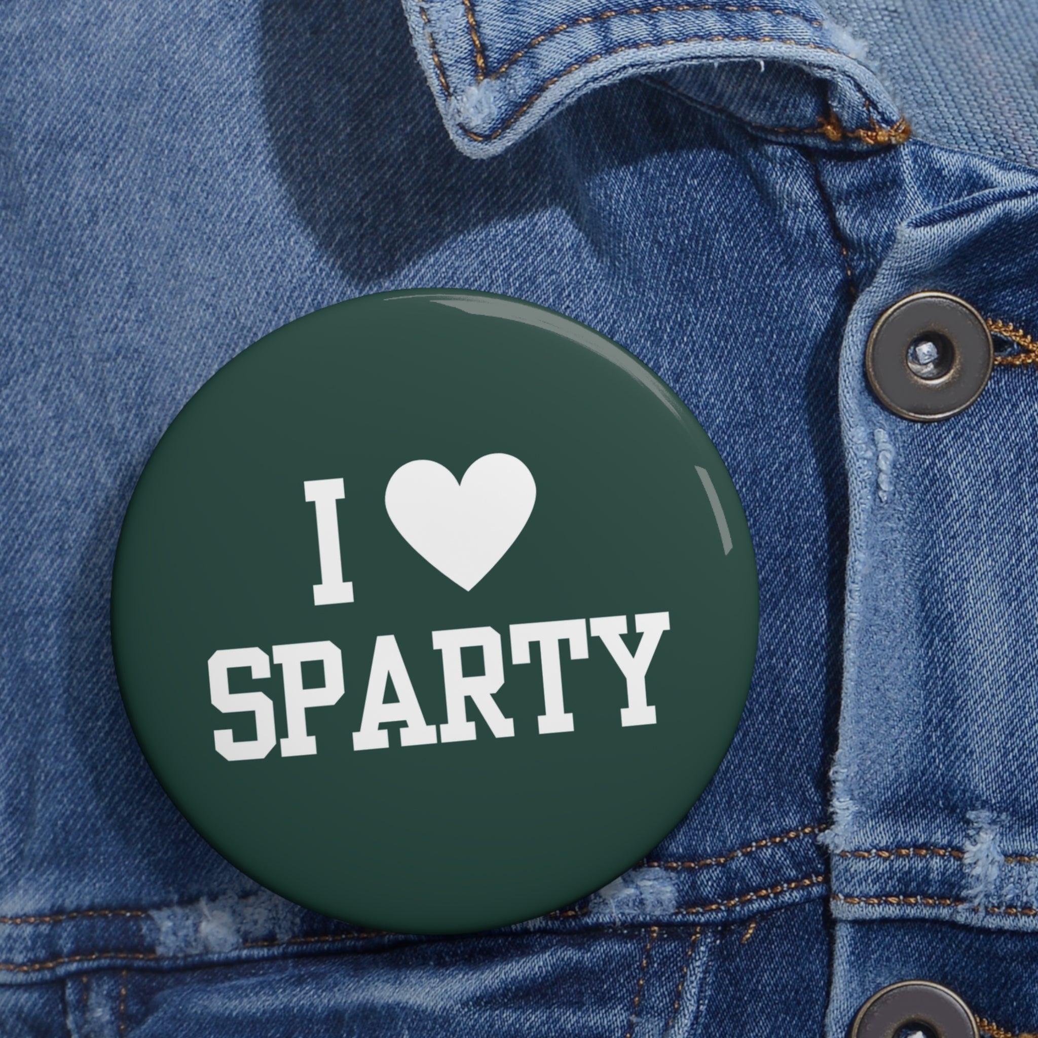 Green "I <3 Sparty"