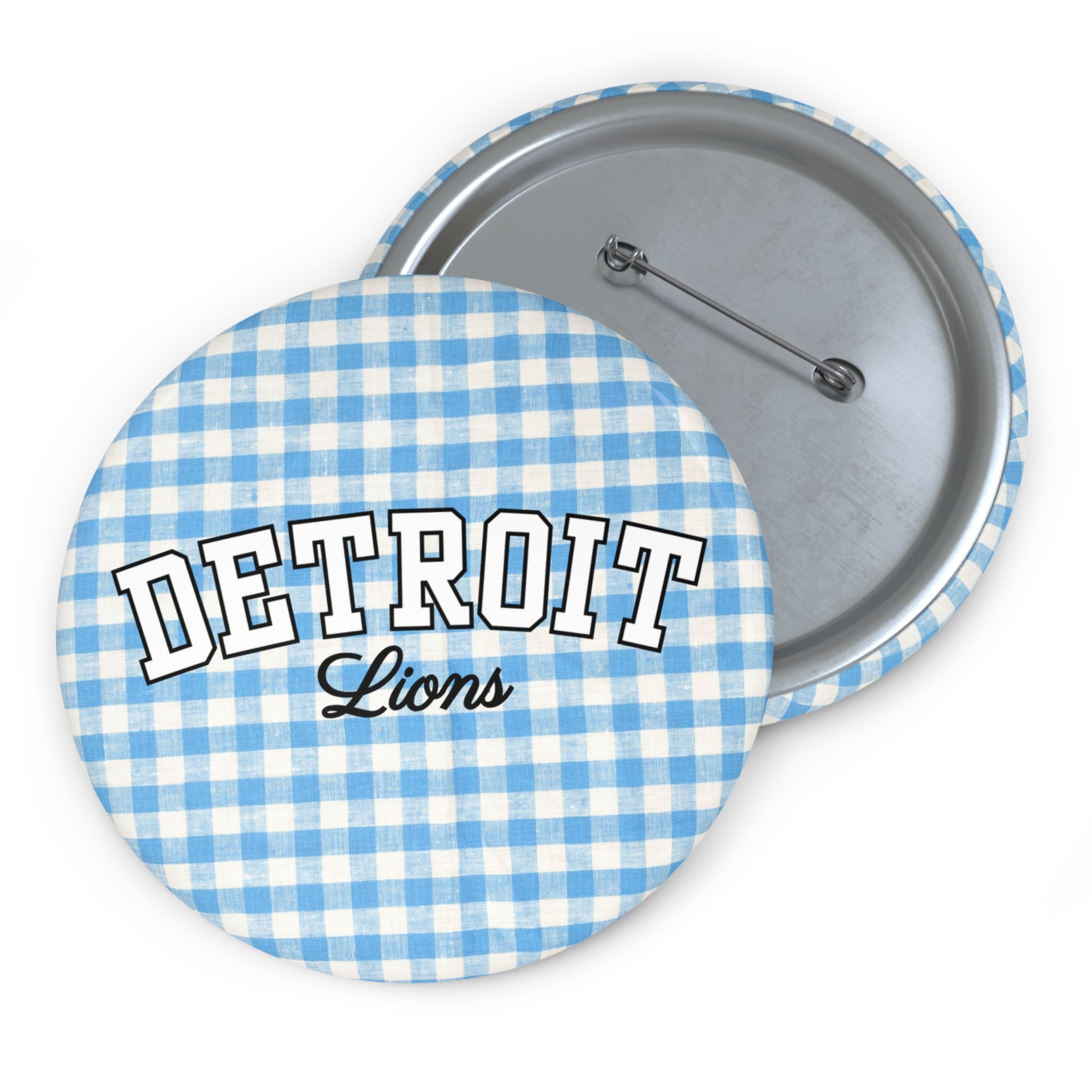 Gingham Detroit Lions