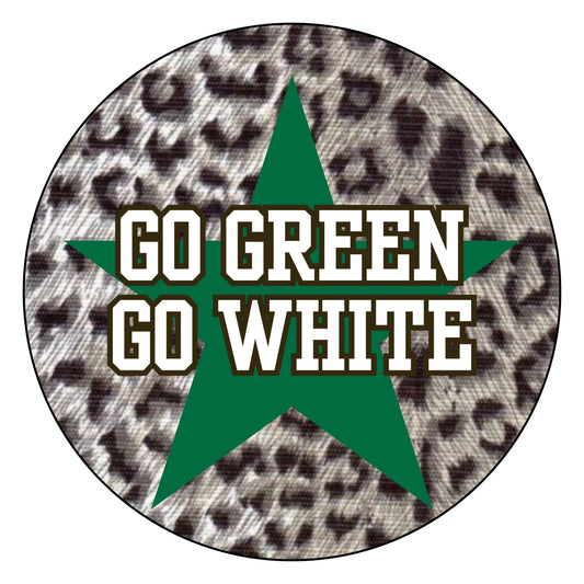 Animal Print- Go Green Go White Stars (multiple designs)