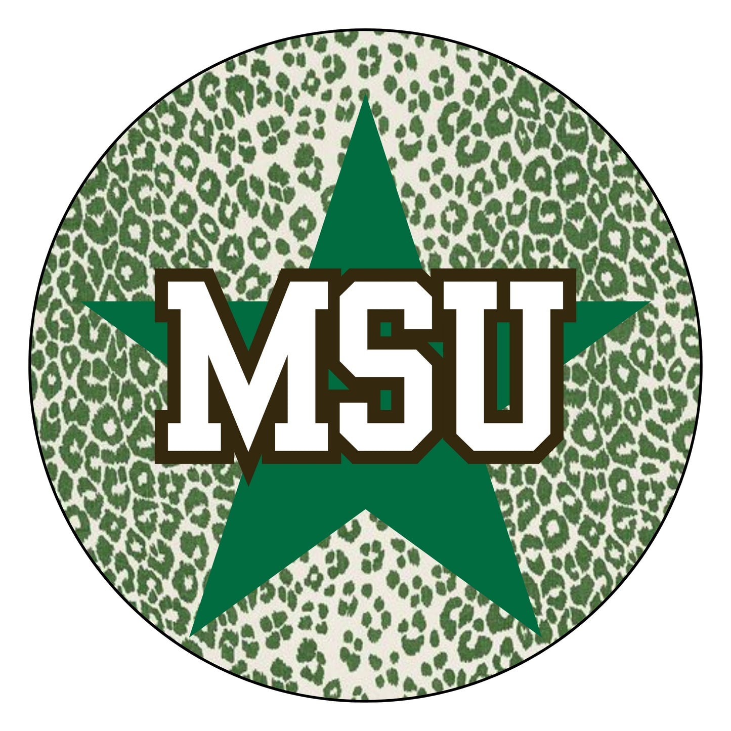 Animal Print- MSU Stars (multiple designs)