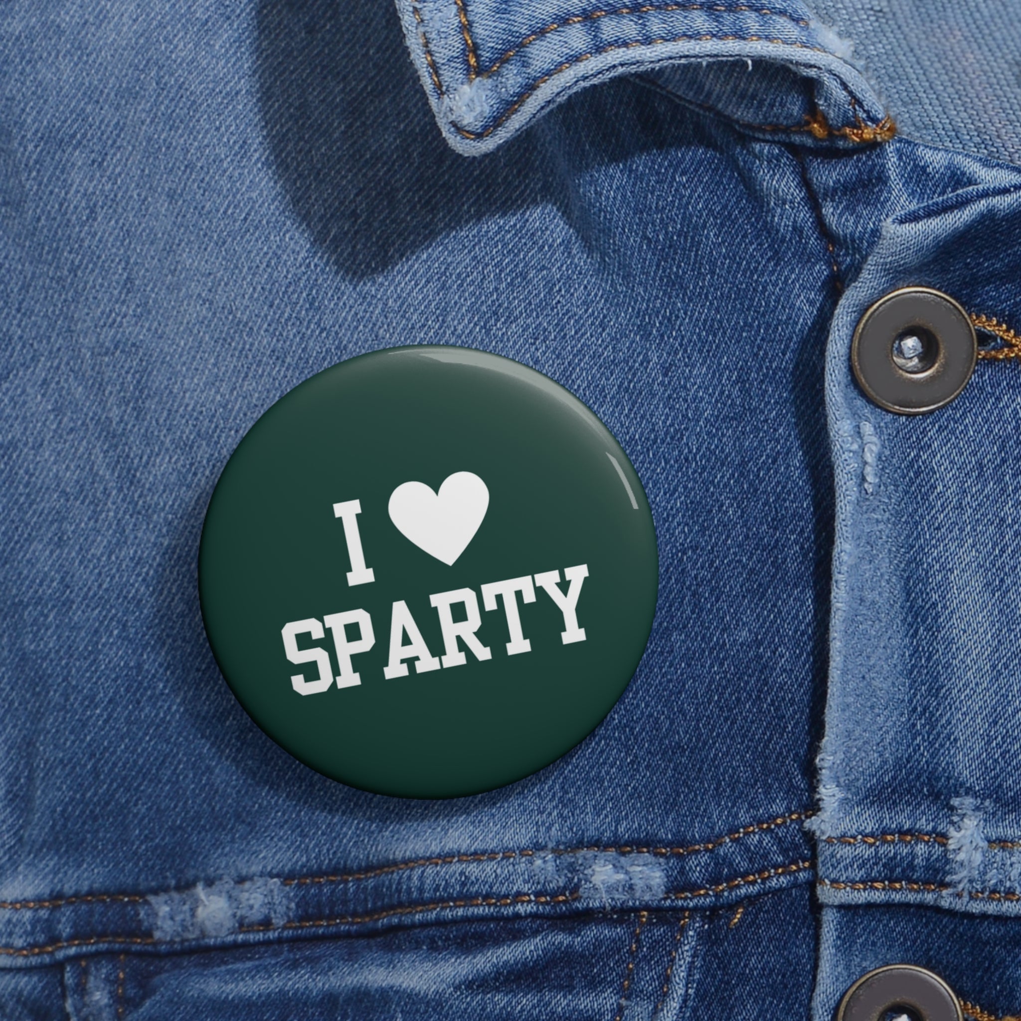 Green "I <3 Sparty"