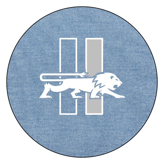 Denim Retro Lions Logo