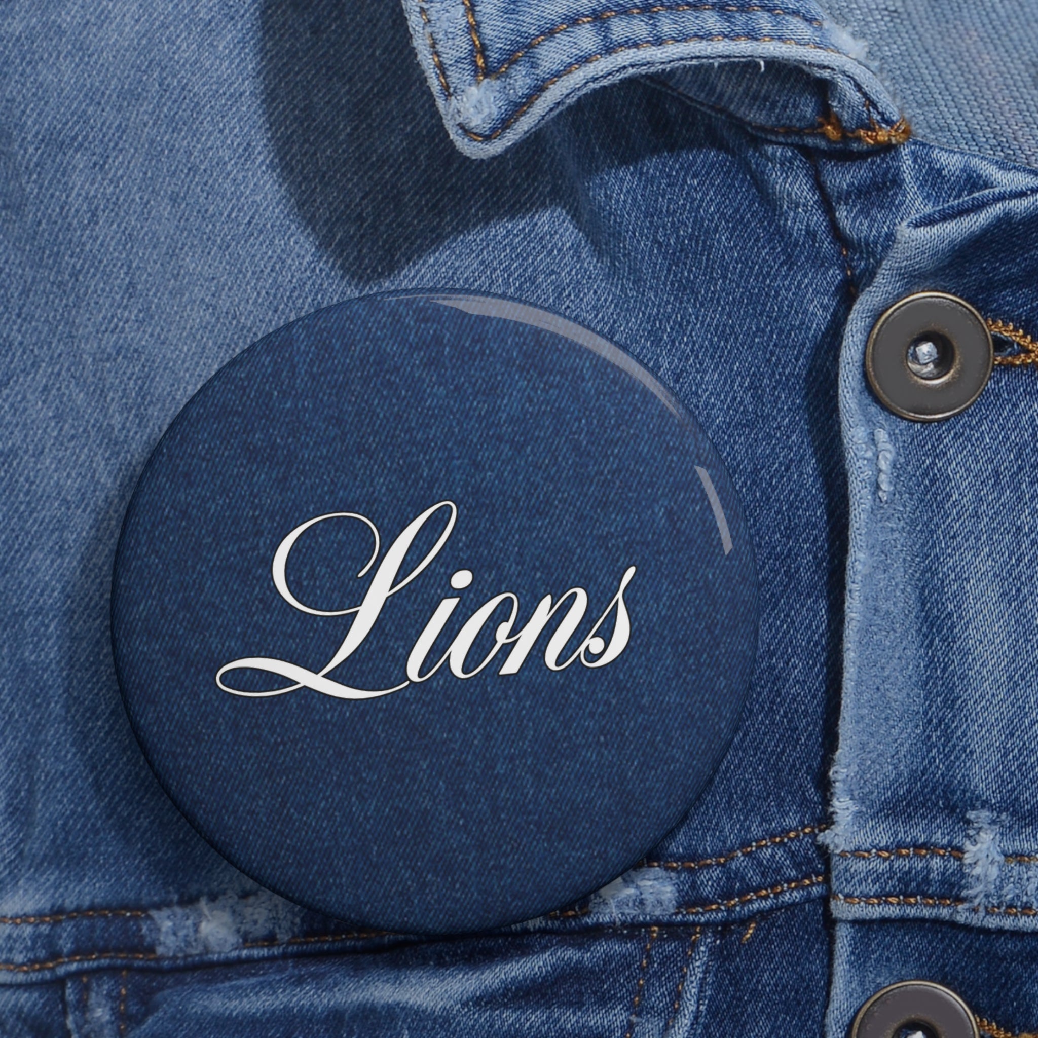 Denim Cursive Lions