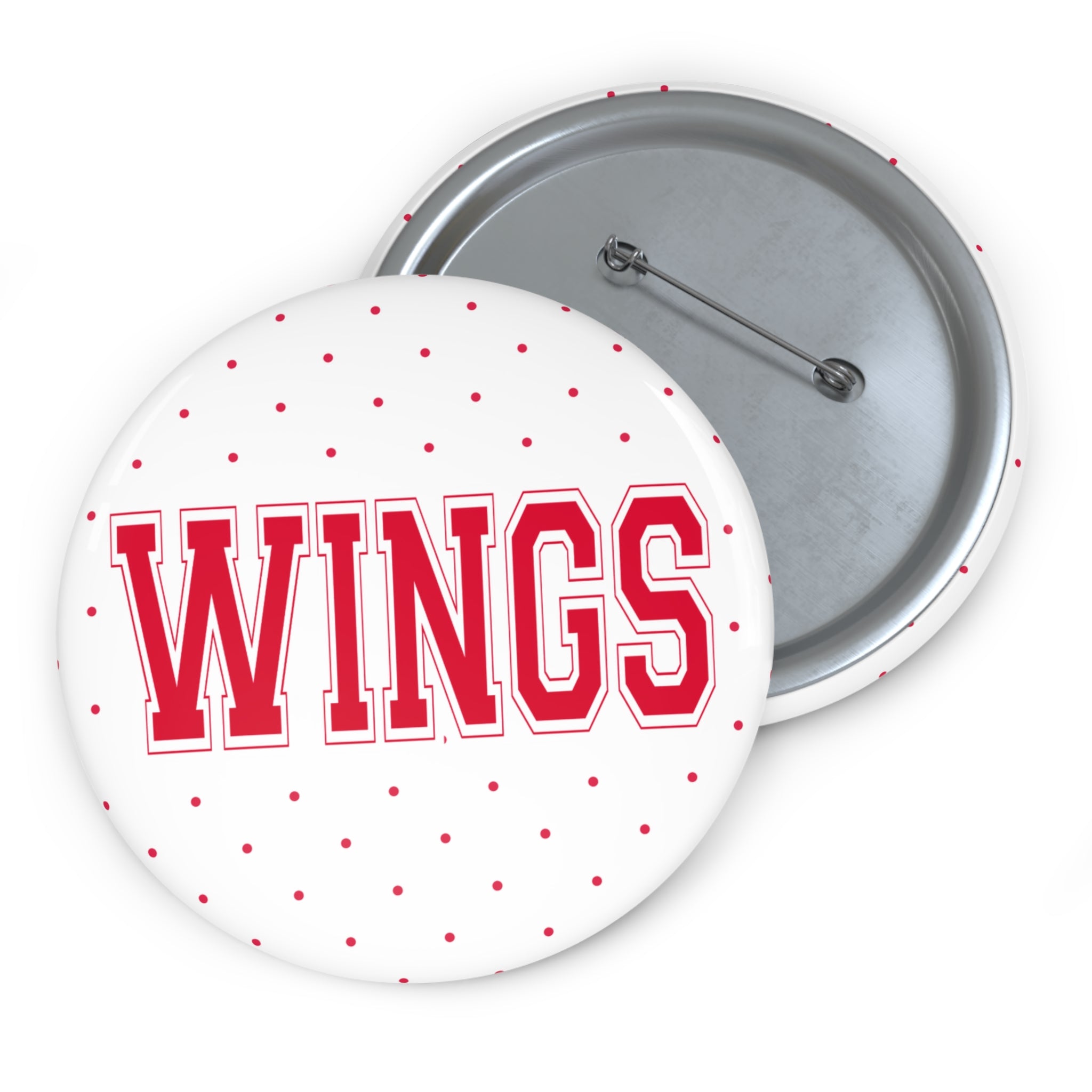 White Polka Dot "Wings"