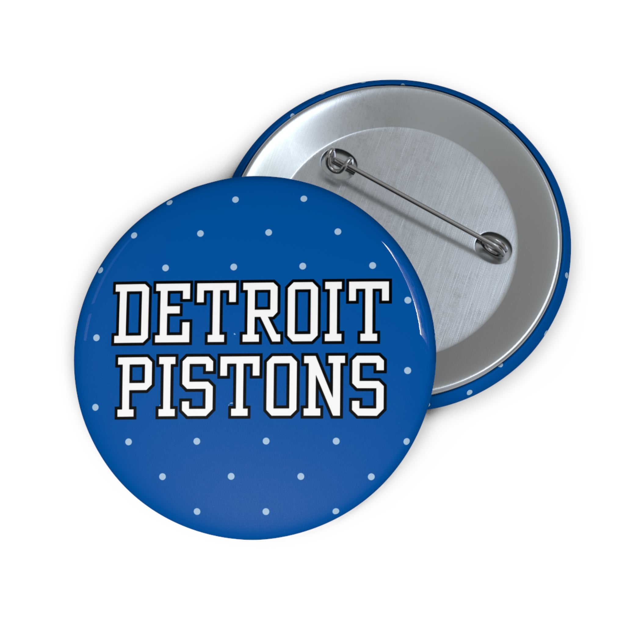 Blue Polka Dot Detroit Pistons
