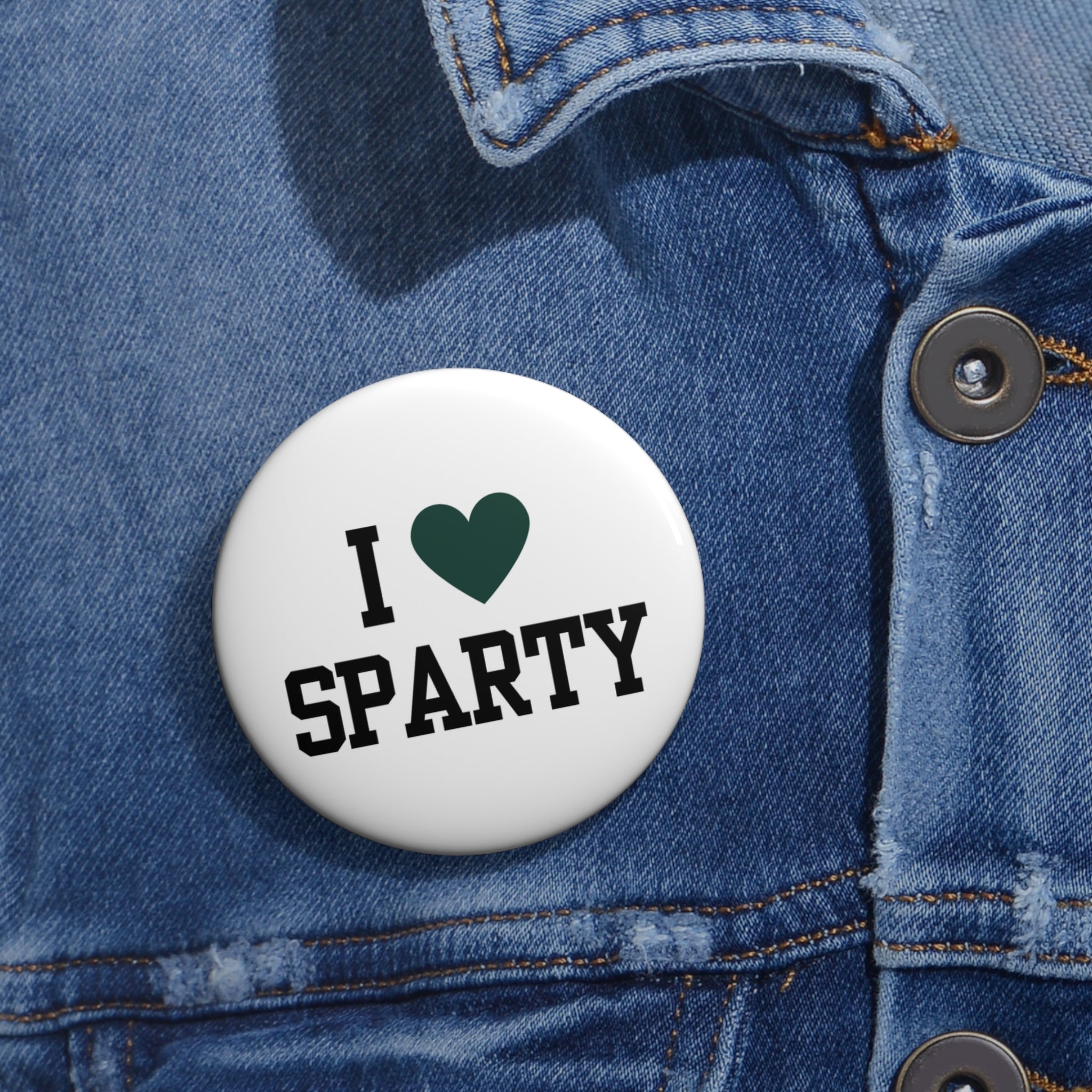 White "I <3 Sparty"