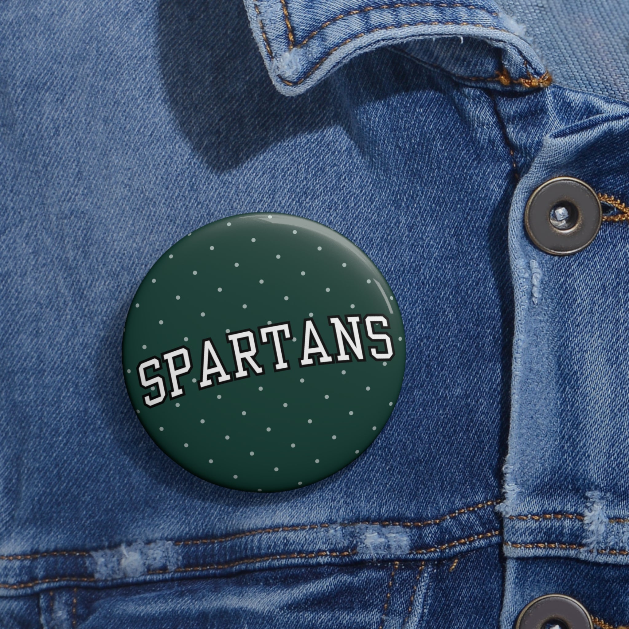 Green Polka Dot Spartans