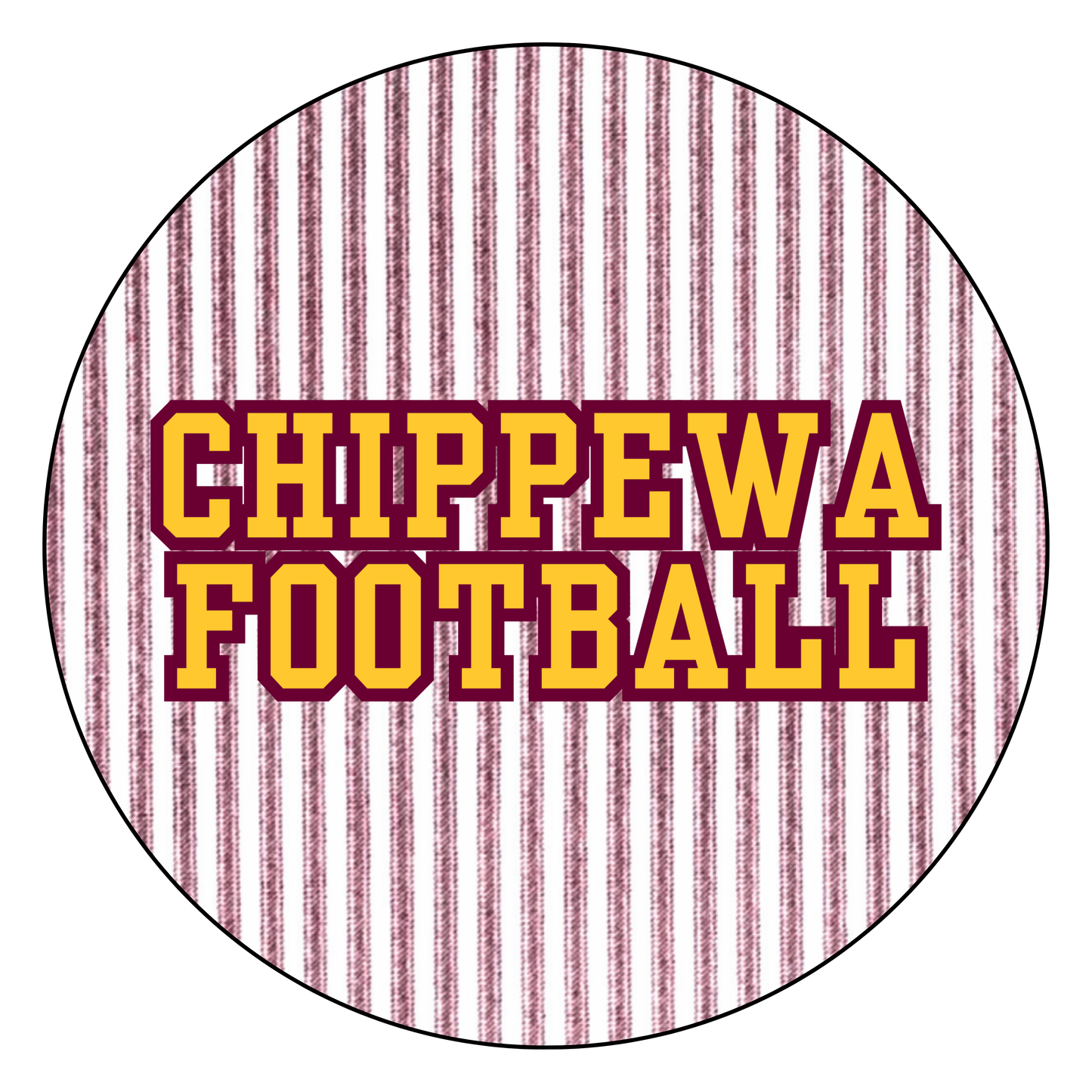 Retro Striped "Chippewa Football"