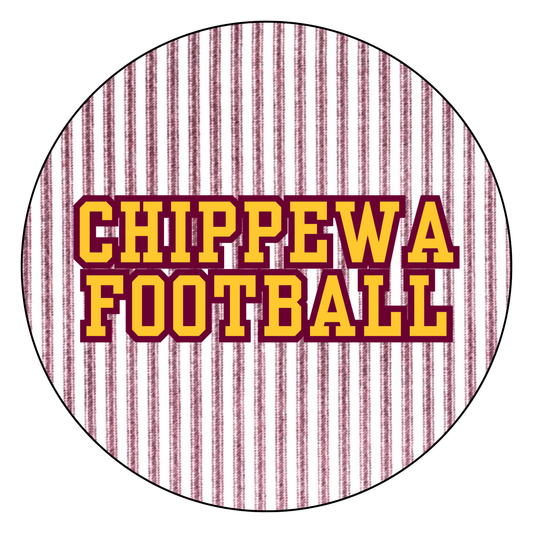Retro Striped "Chippewa Football"