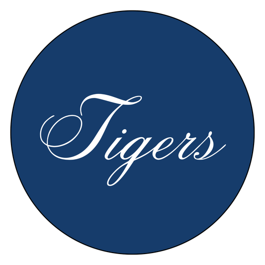 Cursive "Tigers"