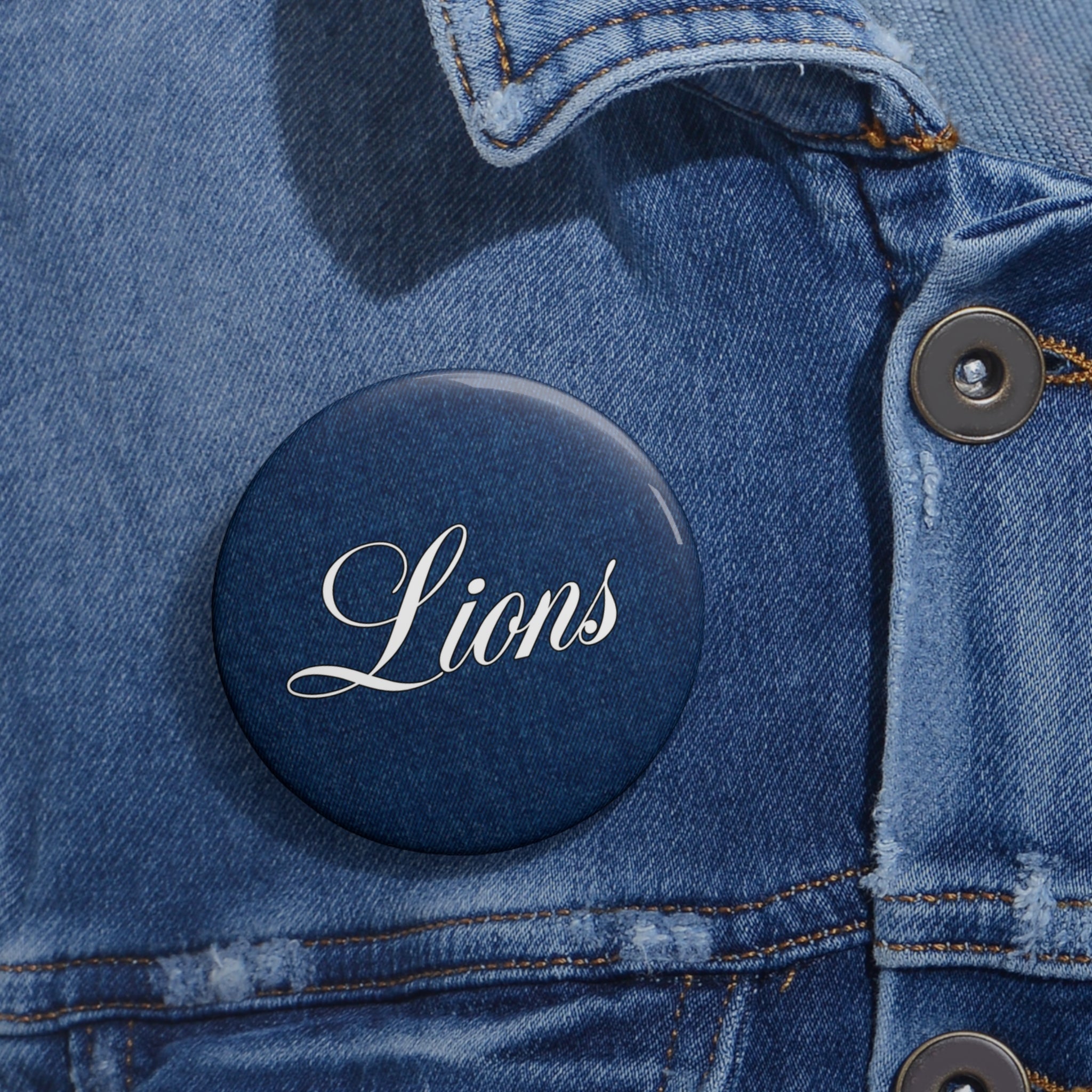 Denim Cursive Lions