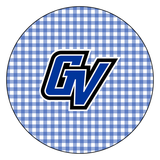 Retro Gingham Logo "GV"