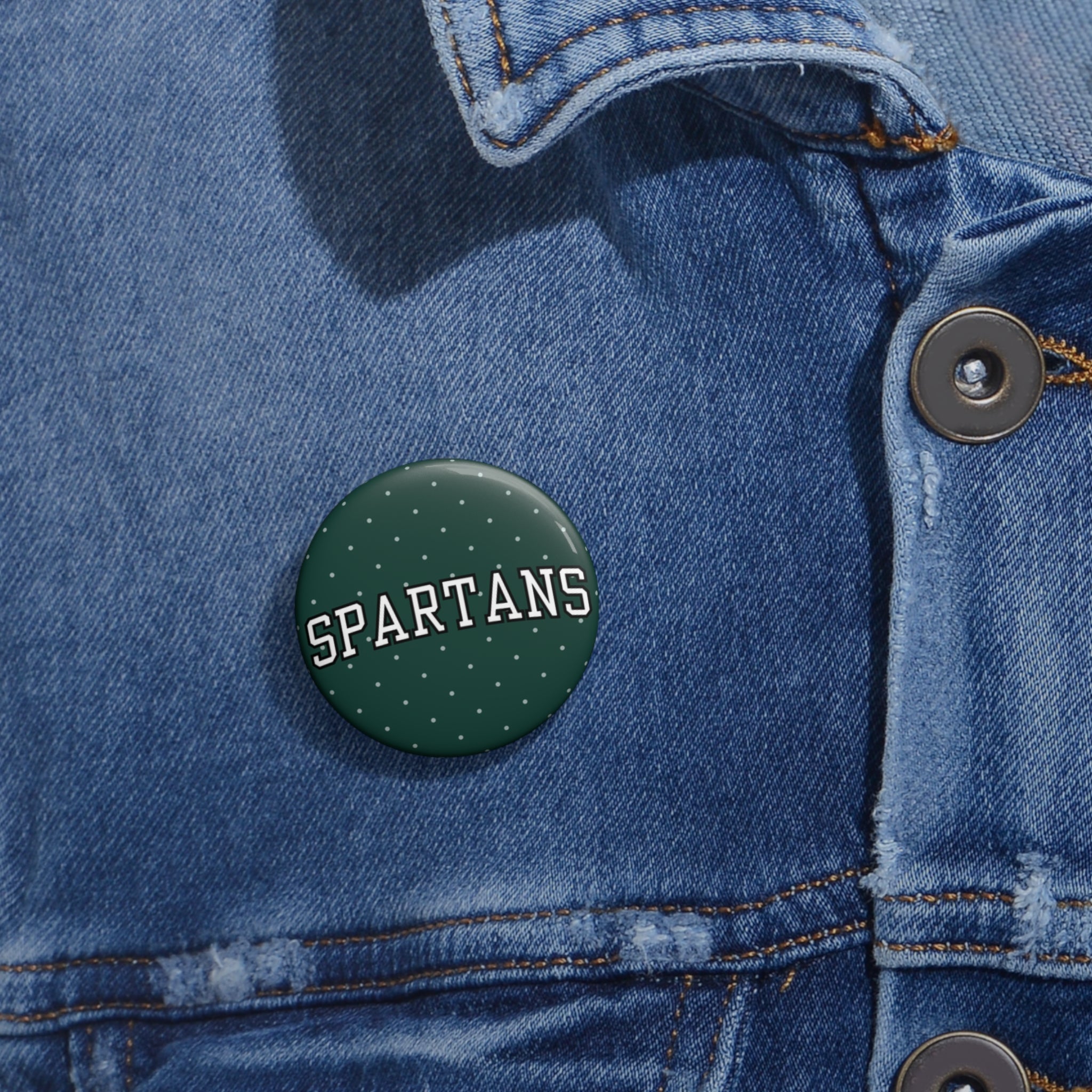 Green Polka Dot Spartans