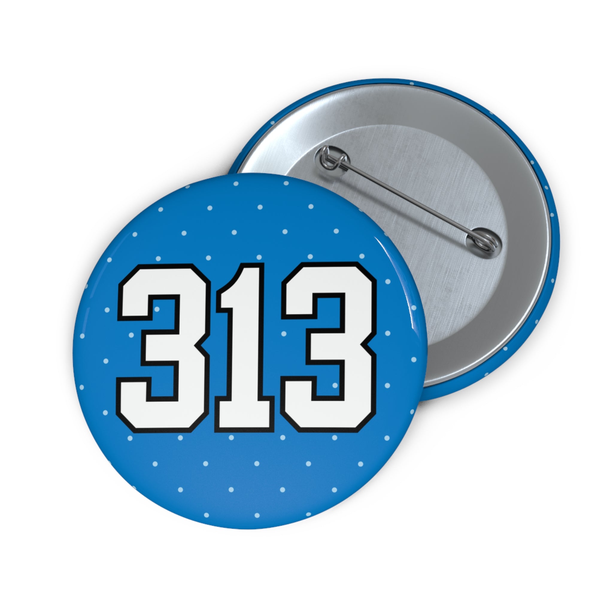 Blue Polka Dot "313"
