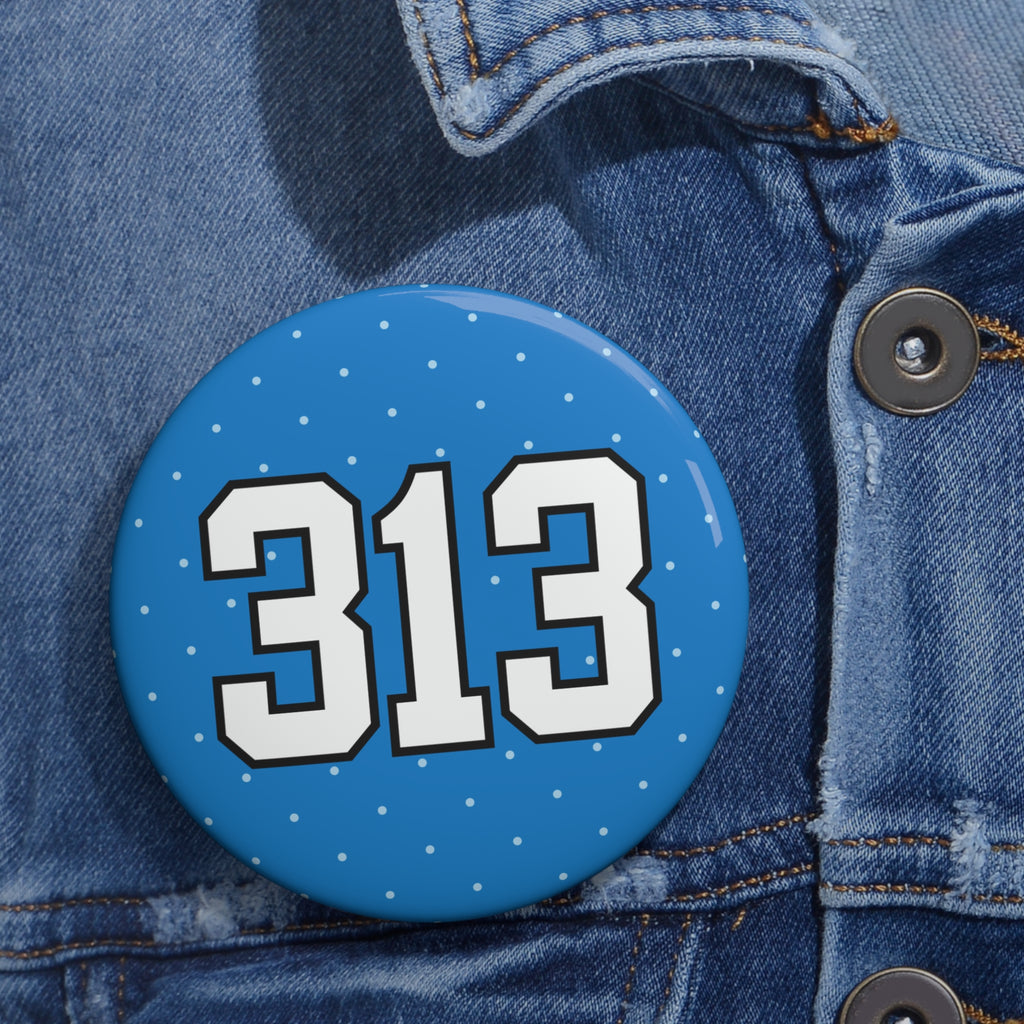 Blue Polka Dot "313"