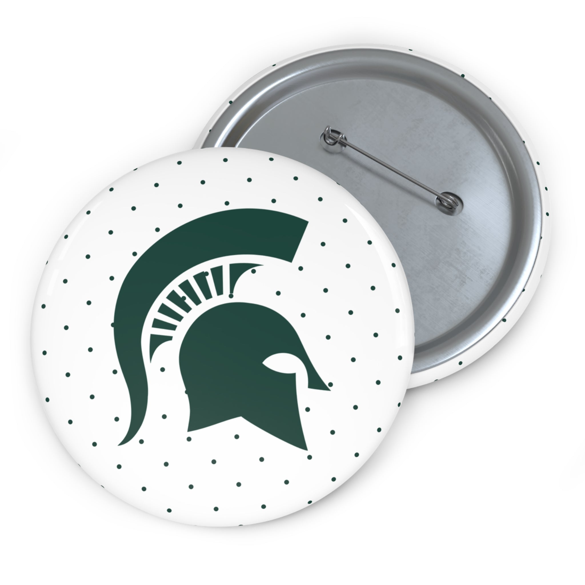 White Polka Dot Sparty Head