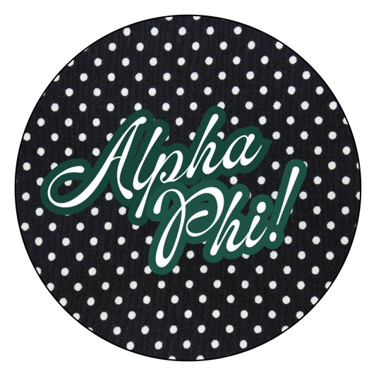Black Polka Dot "Sorority"