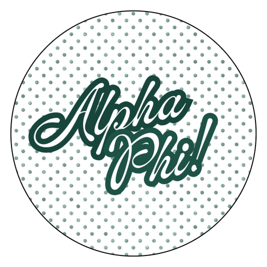White Polka Dot "Sorority"