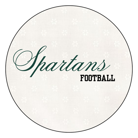 Retro Cursive "Spartans Football"