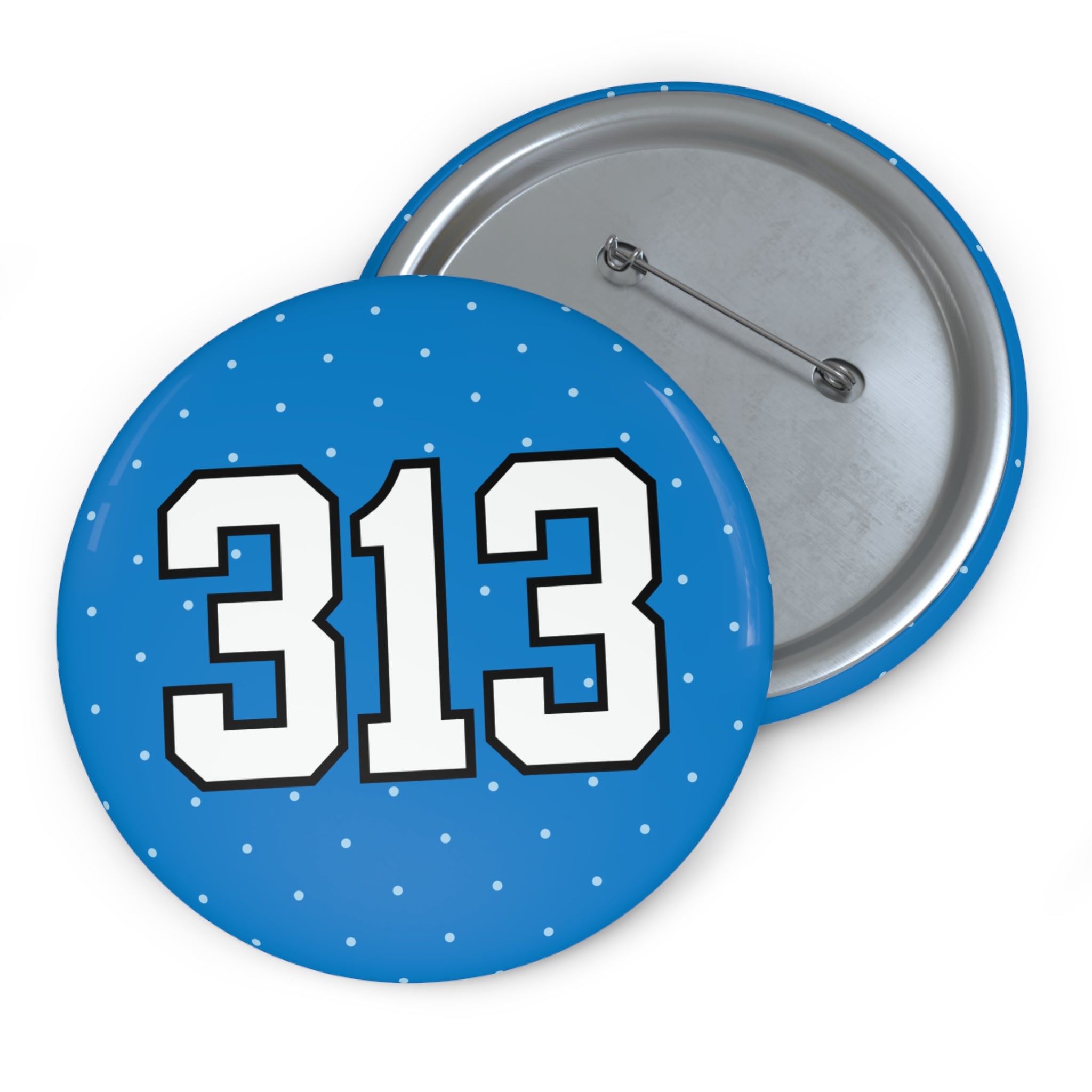 Blue Polka Dot "313"
