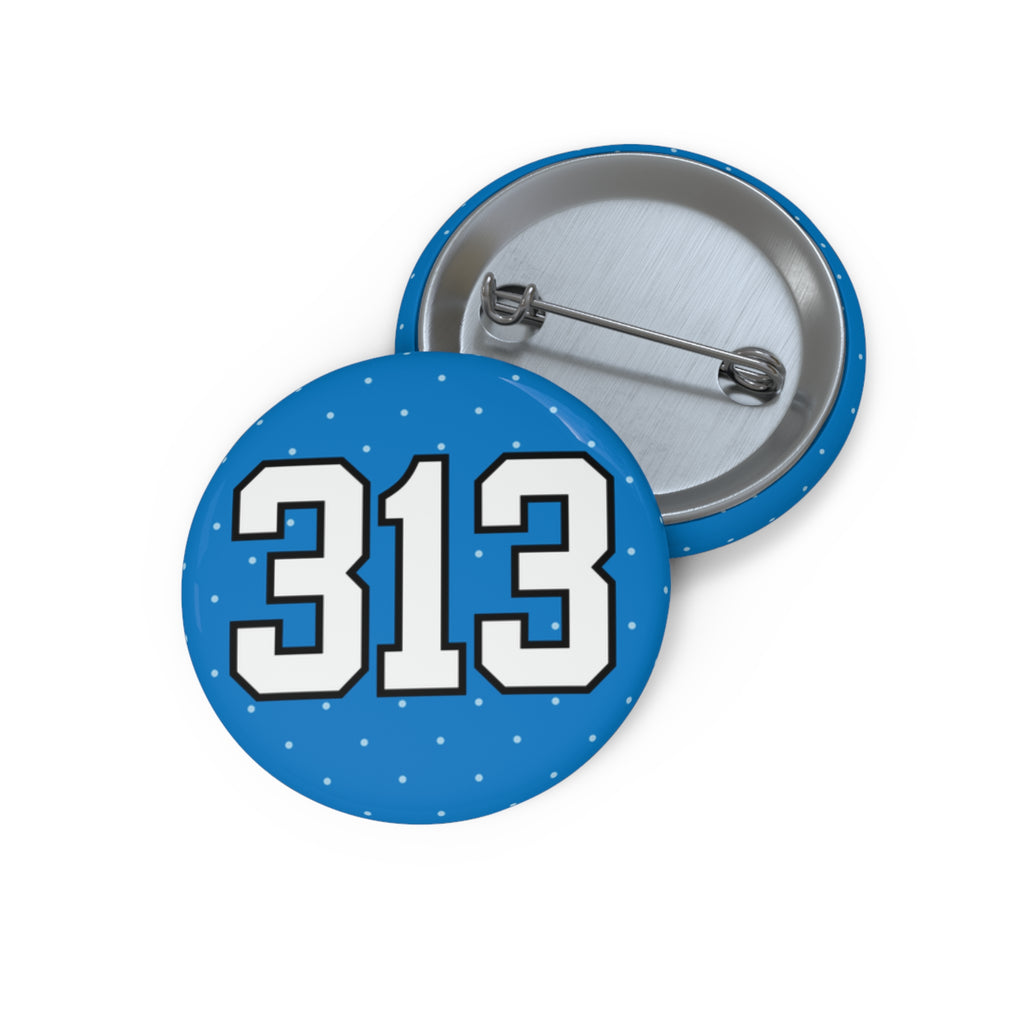 Blue Polka Dot "313"