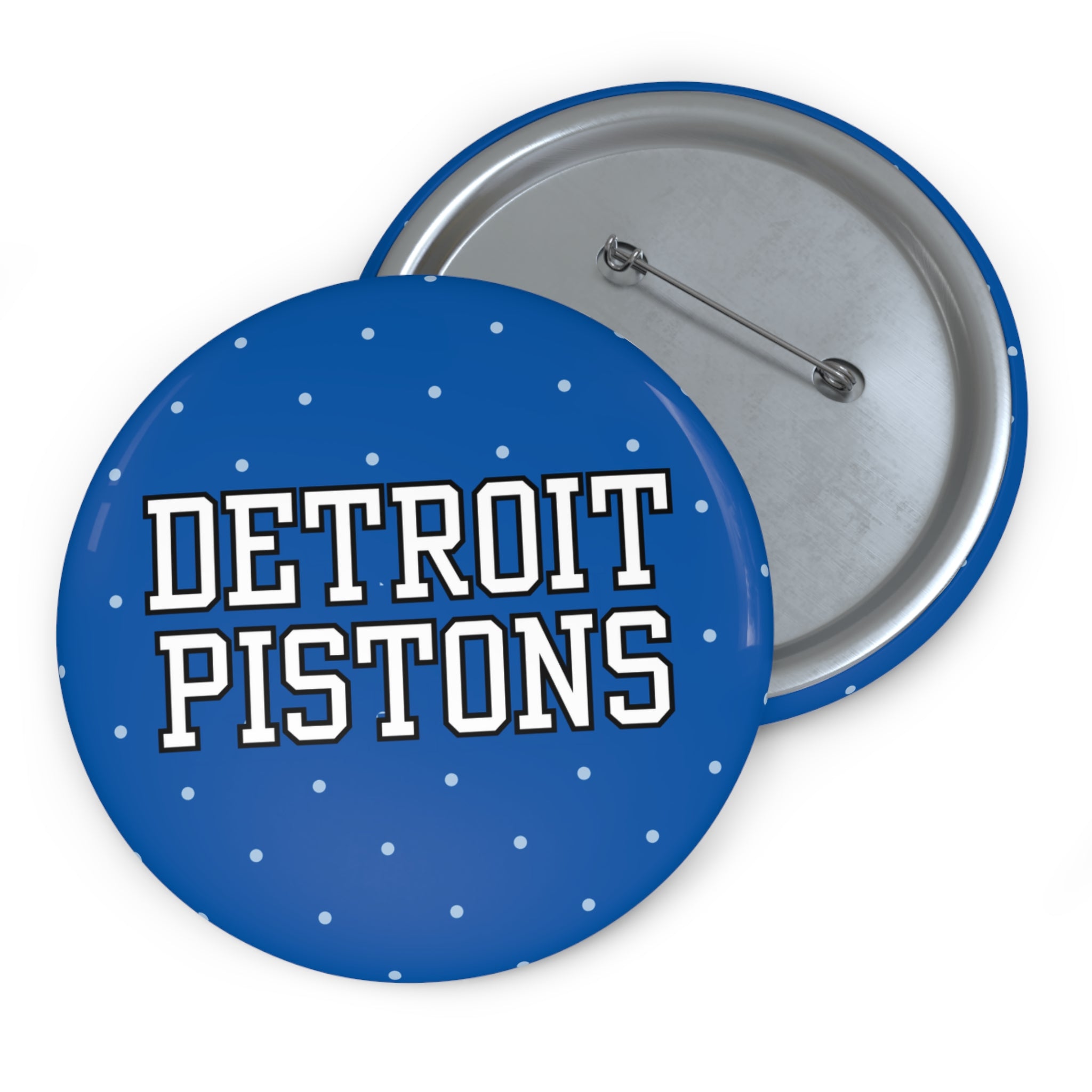 Blue Polka Dot Detroit Pistons