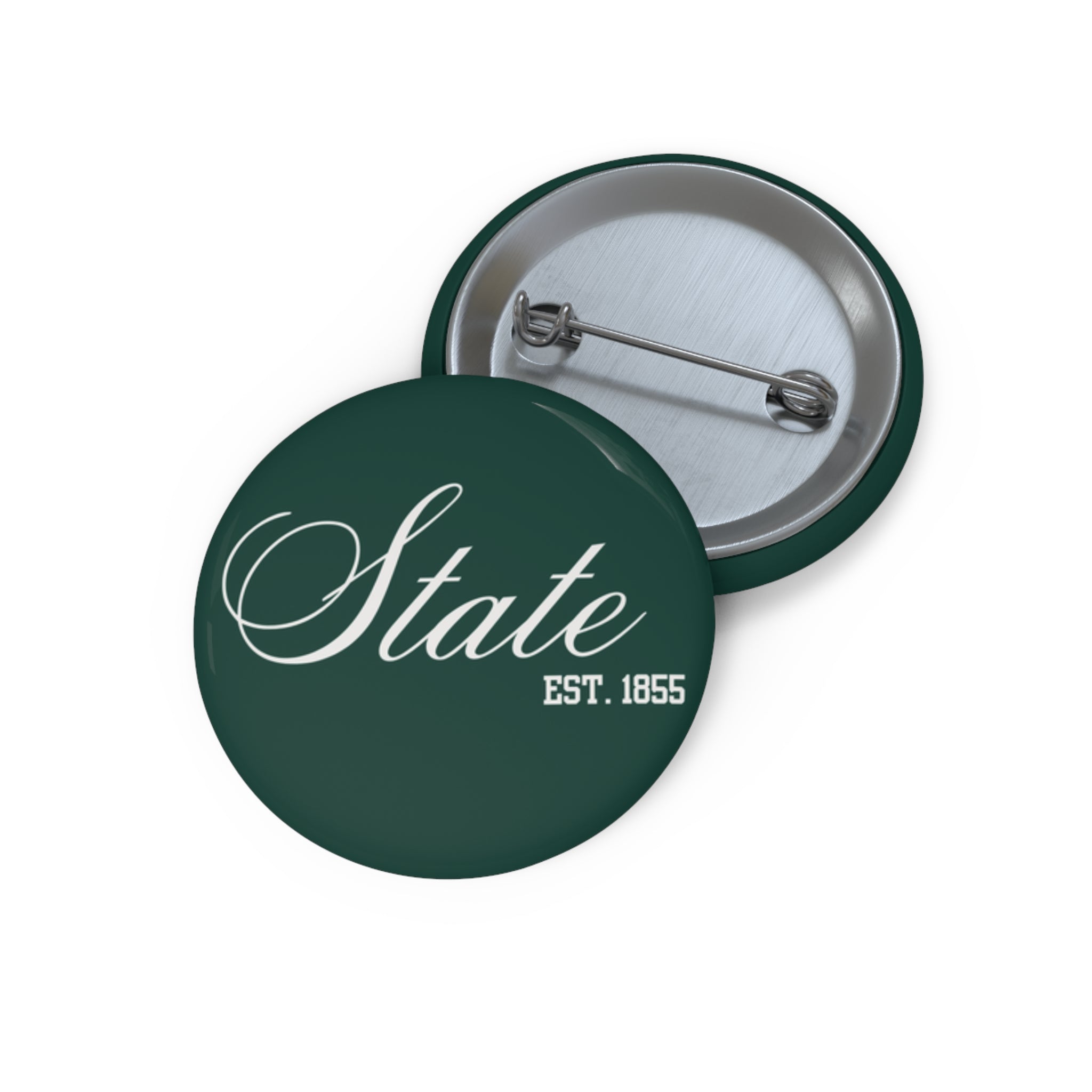 Green Cursive "State"