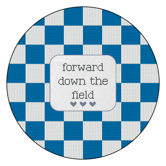 Forward down the field- Checkered