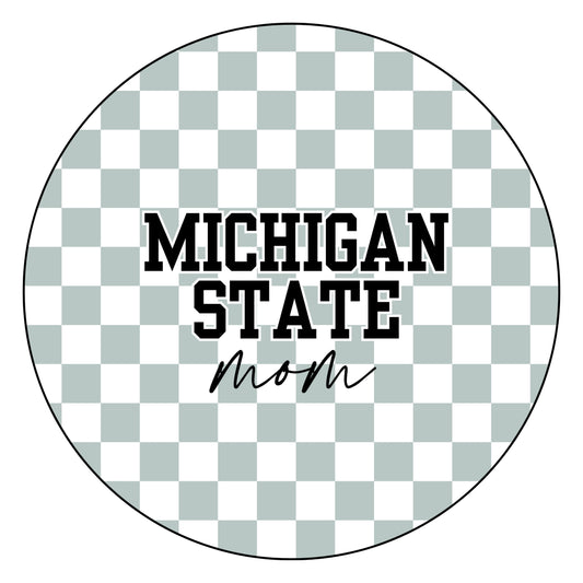 Michigan State Mom- Checkered