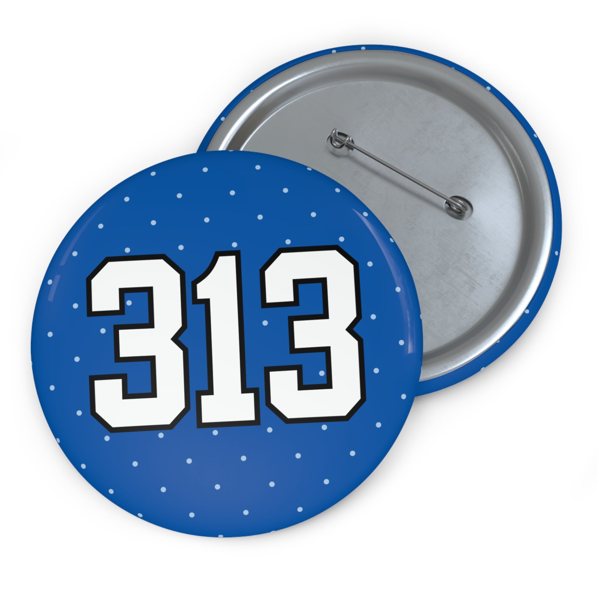 Blue Polka Dot "313"
