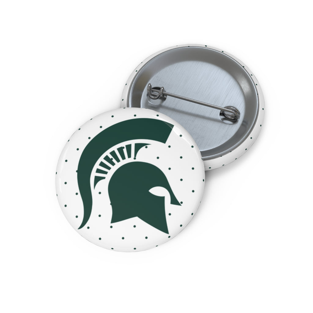 White Polka Dot Sparty Head