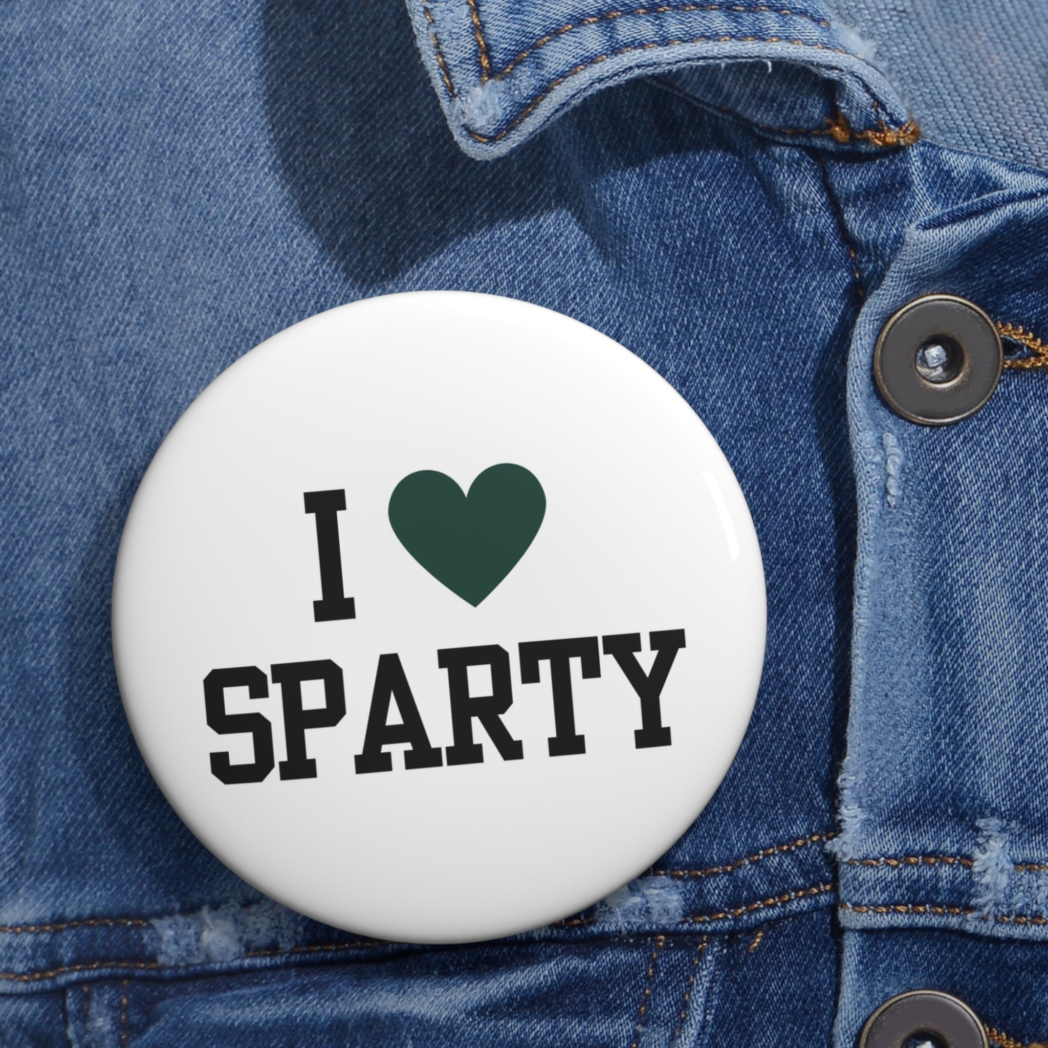 White "I <3 Sparty"
